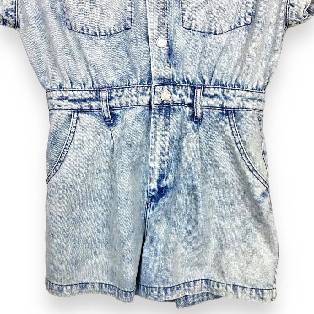 Revolve x Blank NYC Romper Women's Medium Blue Blind Journey Washed Denim - Picture 5 of 16
